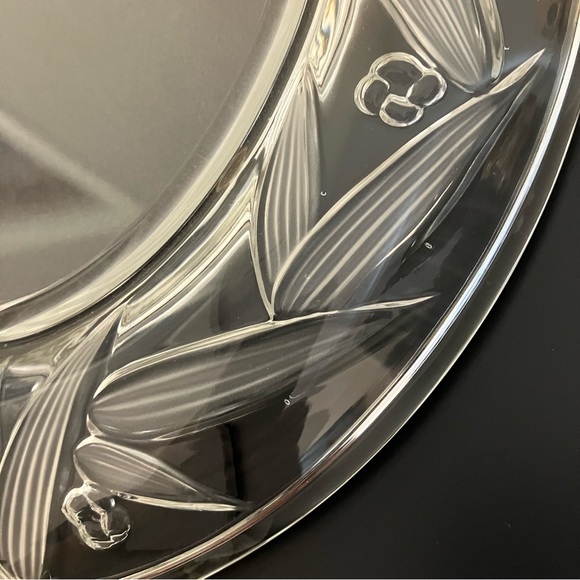 Vintage Elegant Mikasa Crystal Oval 5x7 Etched Photo Frame - Picture 7 of 8